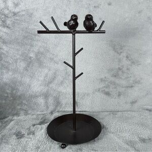 Cast Metal Jewelry Stand Birds in a Tree   Organizer Stand‎ & Dish Chain Display